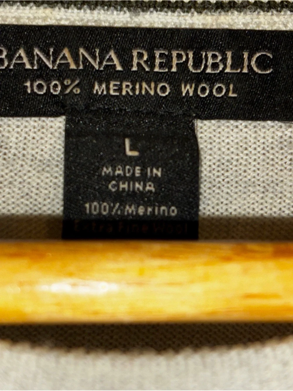 Banana Republic Navy, Cream & Olive Stripe Crewneck Sweater